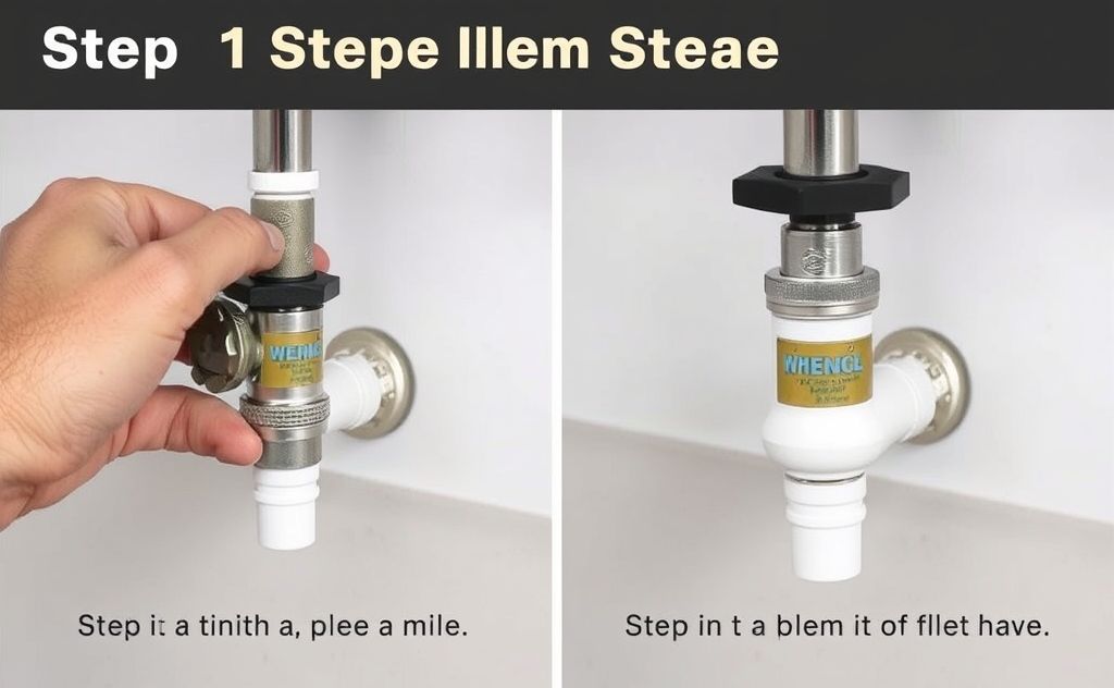 Step by step guide for replacing drain valve