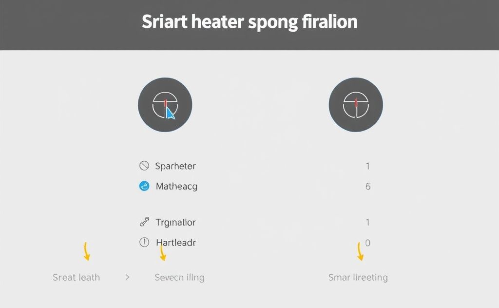 Step by step guide for smart heater settings