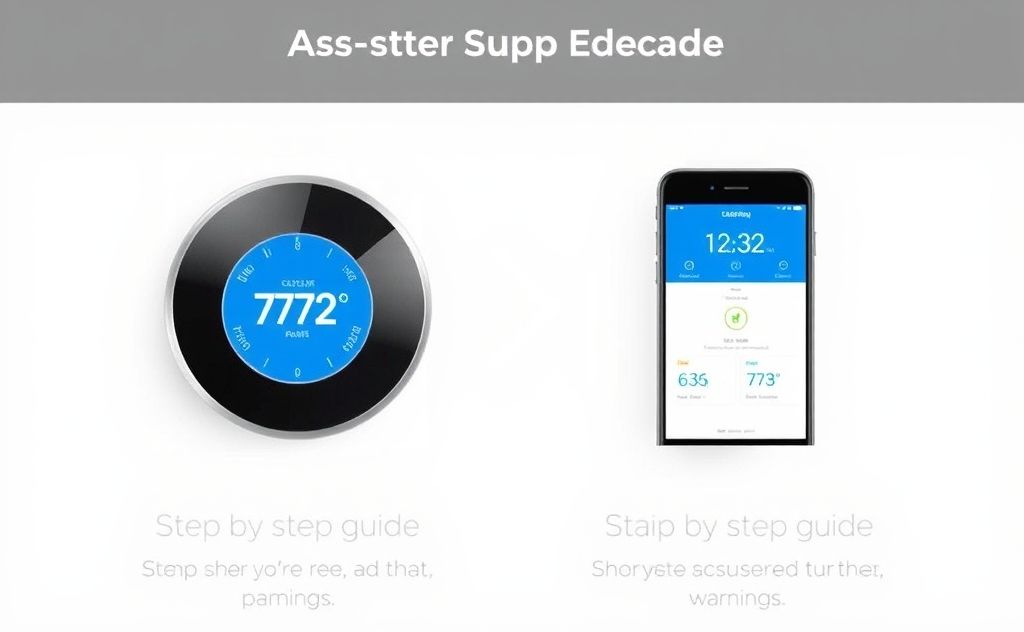Step by step guide for thermostat app pairing