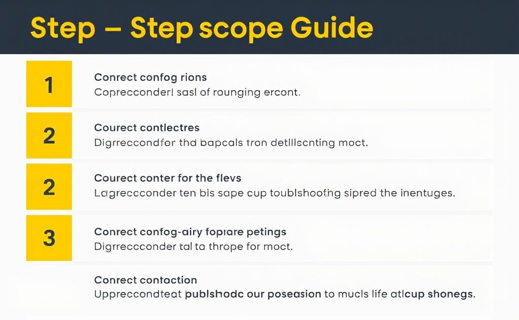 Step by step guide for troubleshooting errors