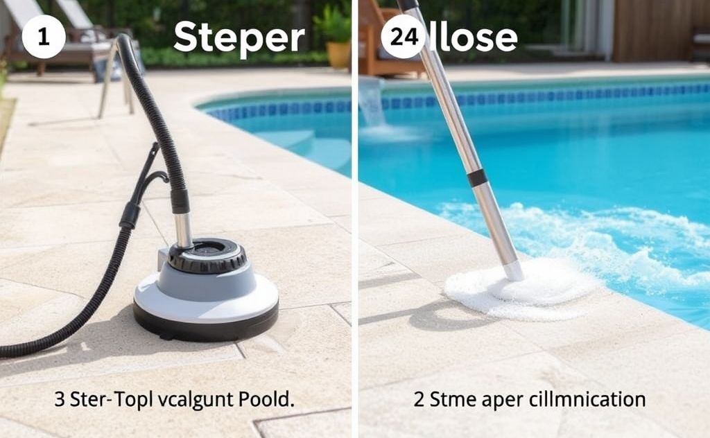 Step by step guide for using vacuum pool cleaner