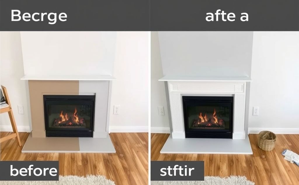 Step by step guide painting electric fireplace