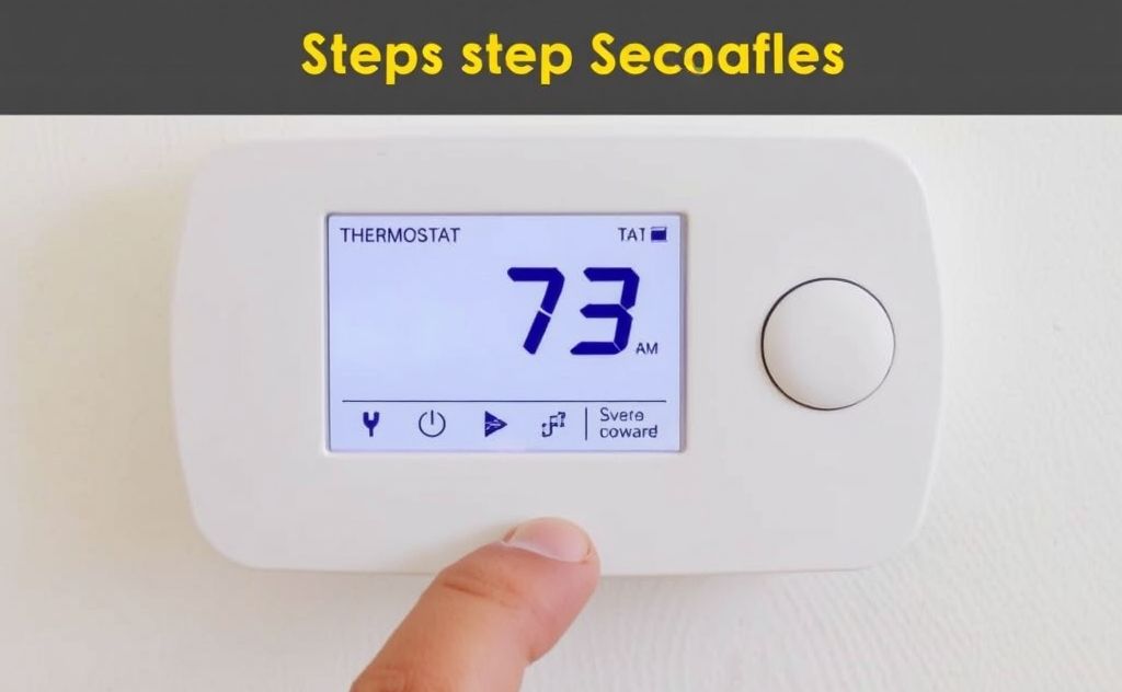 Step by step guide programming heating thermostat