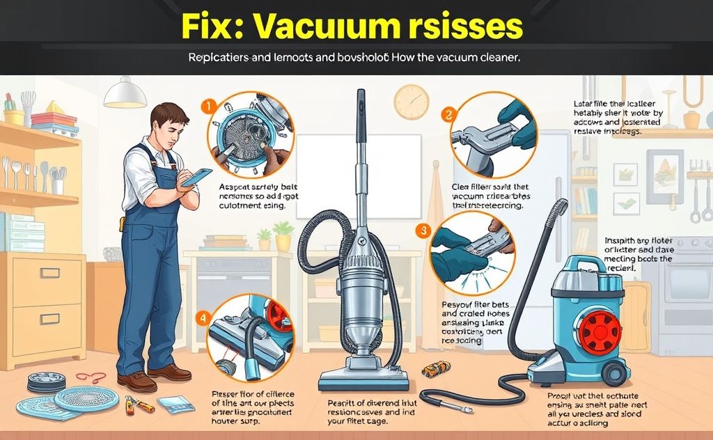 Step by step guide to fix vacuum issues