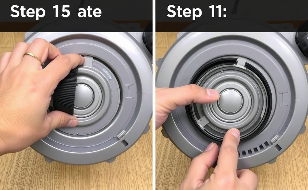 Step by step inspection of vacuum cleaner belts