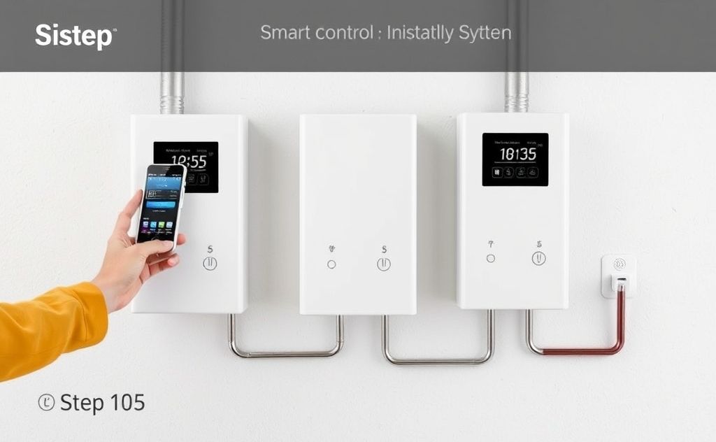 Step by step installation smart control system heating