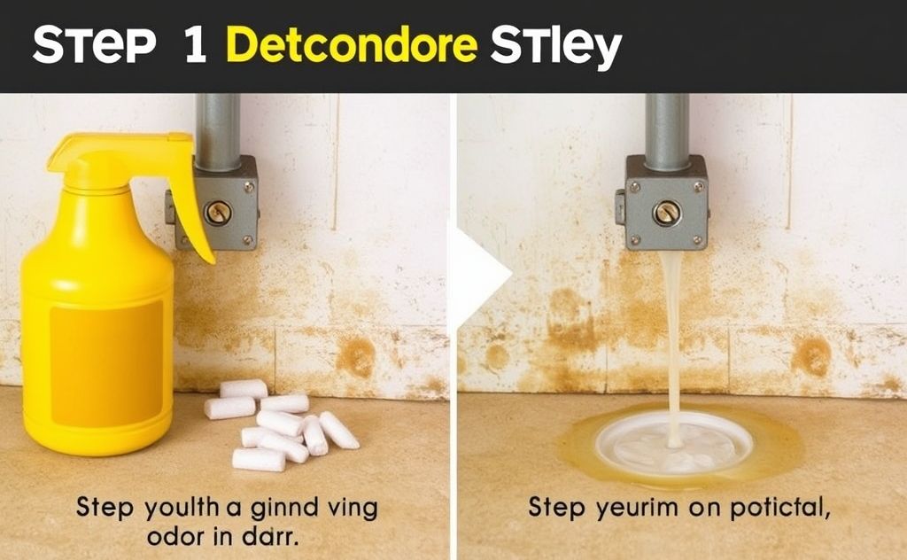 Step by step odor removal heating oil smell