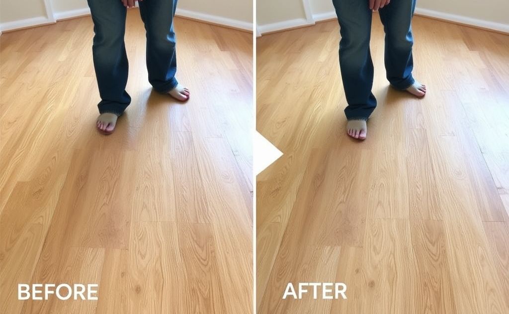 Step by step restore shine laminate floors