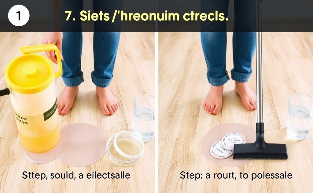 Step by step small spill cleaning guide using vacuum