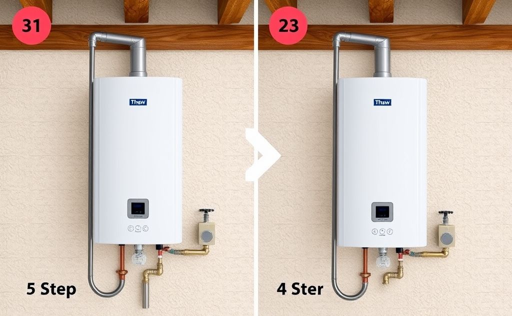 Step by step thaw tankless water heater