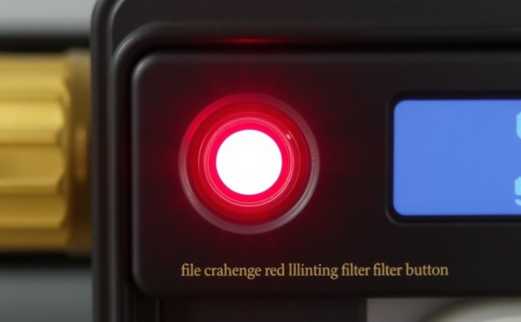 Step by step troubleshooting red blinking filter button