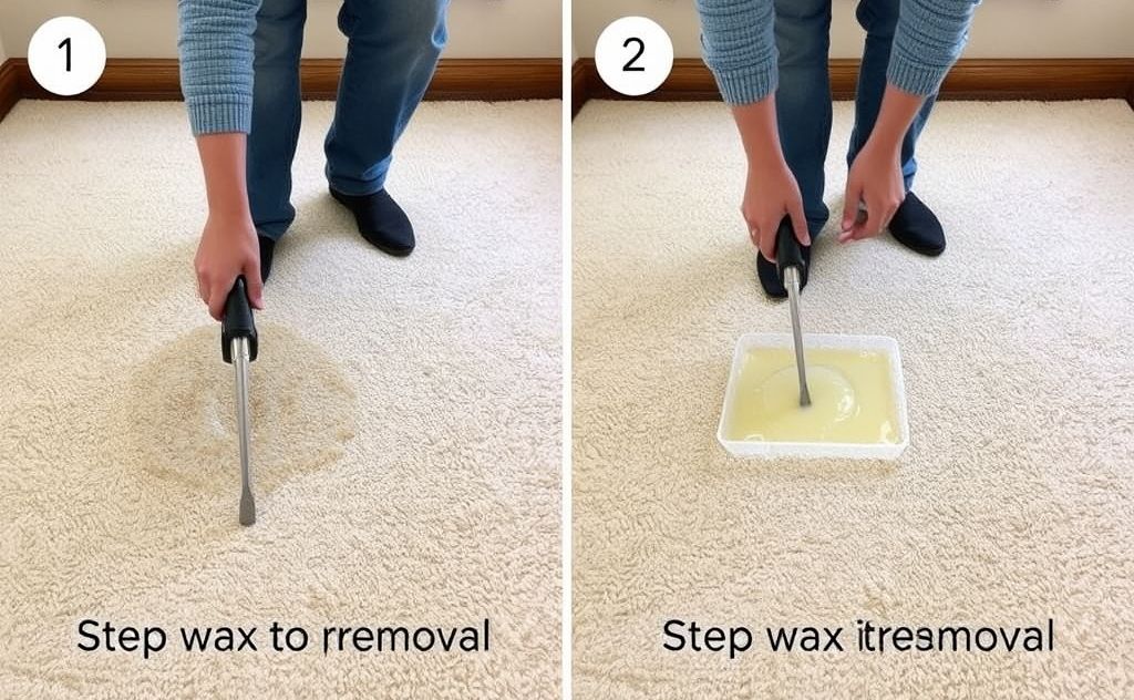 Step by step wax removal carpet method