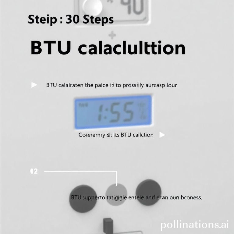 Step-by-step guide for BTU calculation