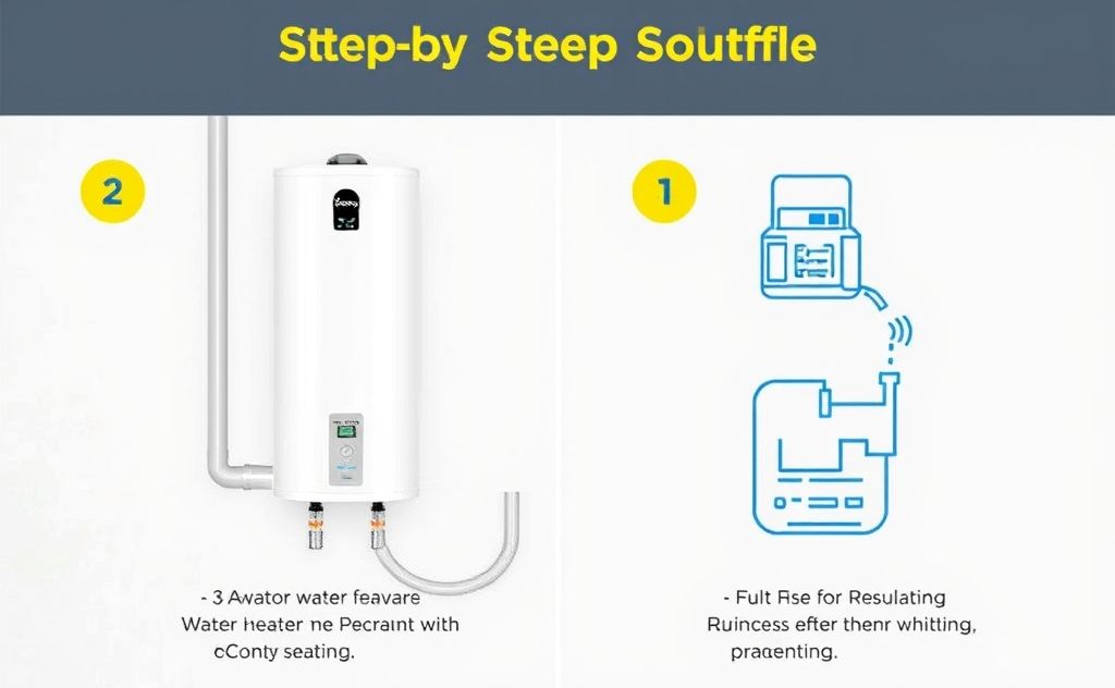 Step-by-step guide for Resideo water heater setup