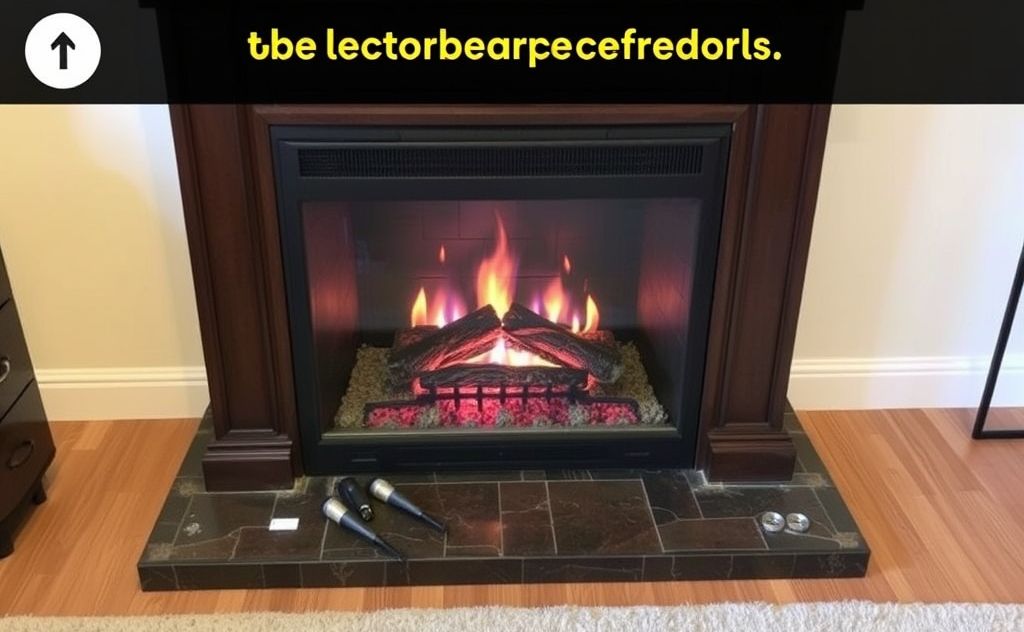 Step-by-step guide for dismantling an electric fireplace
