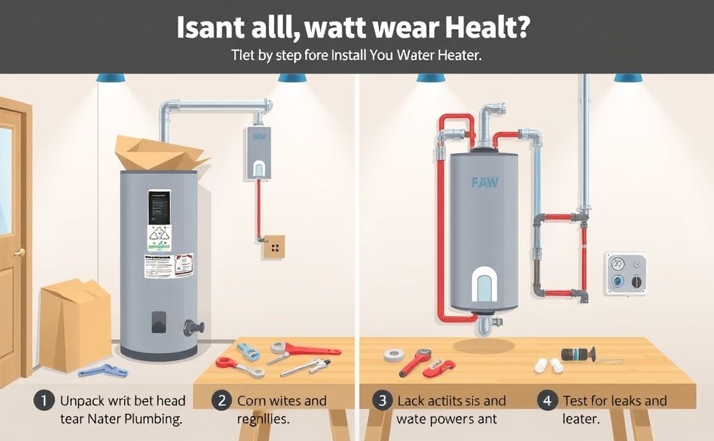 Step-by-step guide for installing a water heater