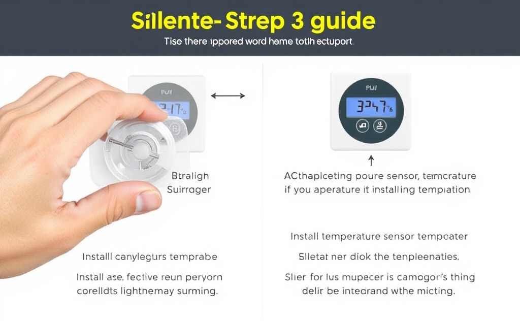 Step-by-step guide for installing temperature sensors