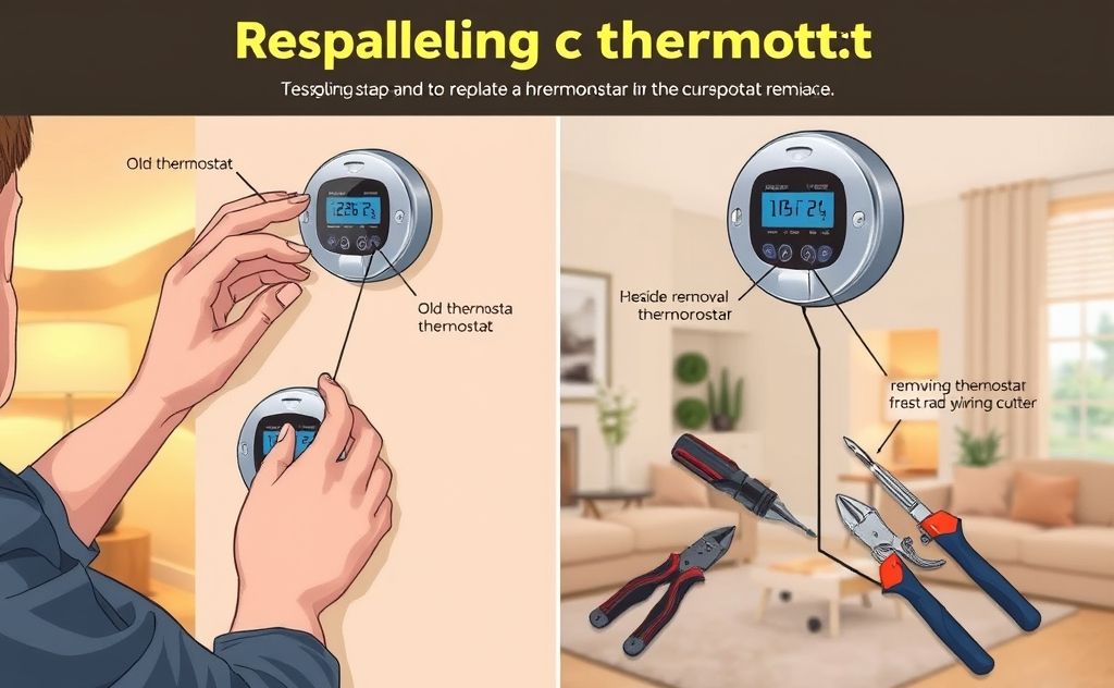 Step-by-step guide for replacing a thermostat