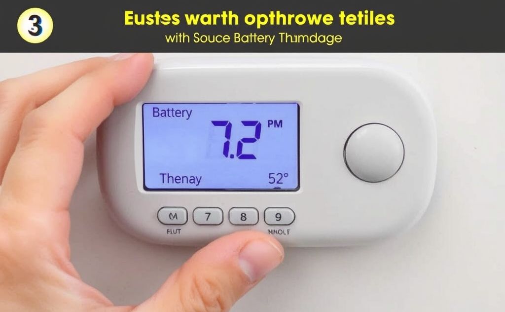 Step-by-step guide for thermostat battery change