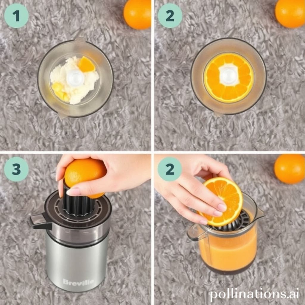 Juicing whole oranges with Breville juicer