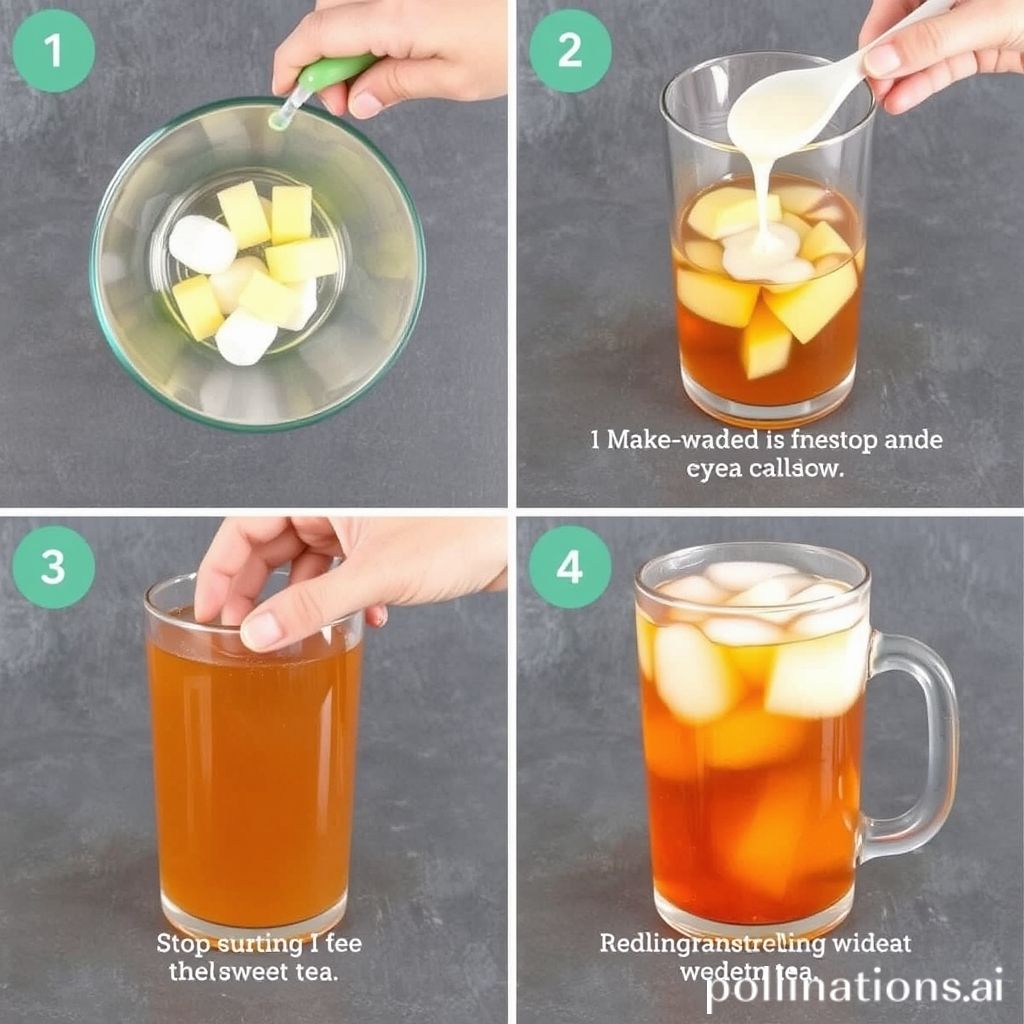 Sweet tea recipe steps