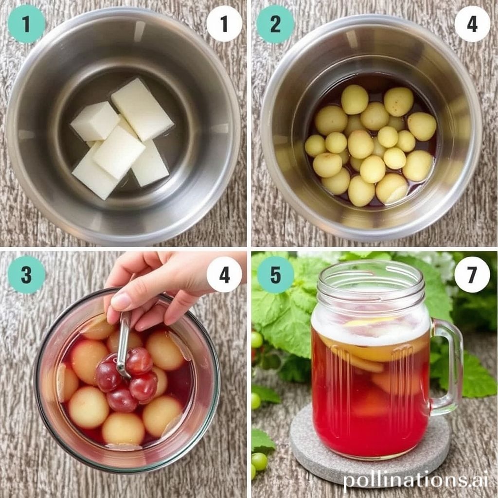 Step-by-step homemade grape juice recipe