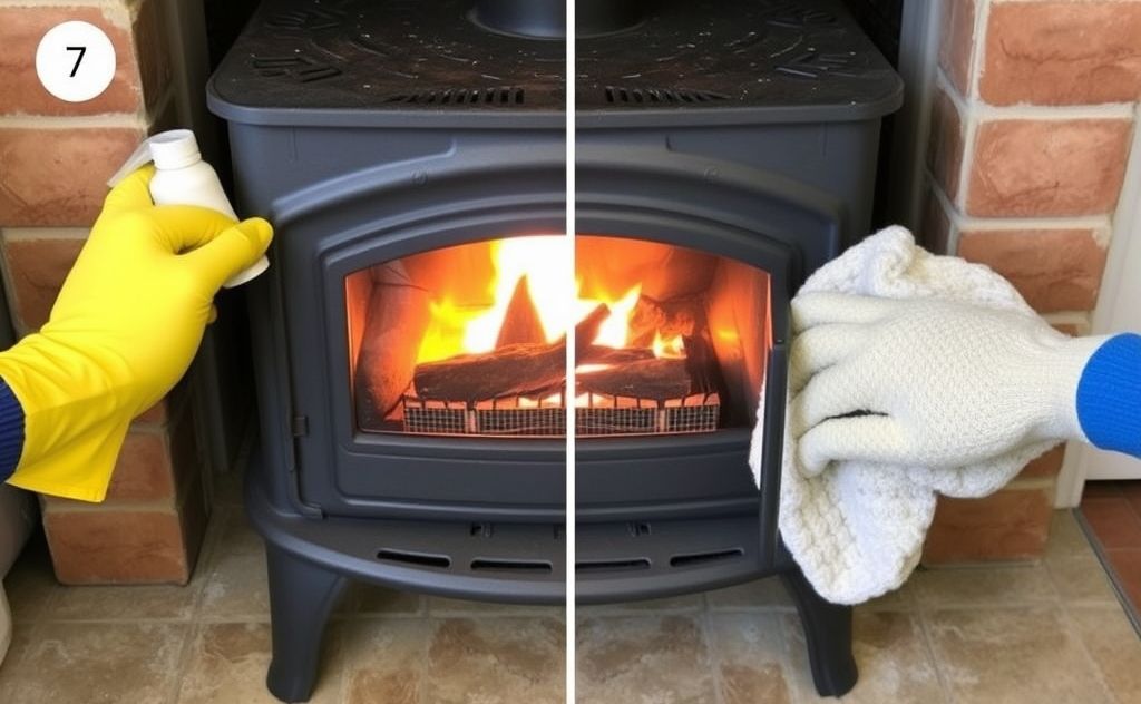 Steps for cleaning a wood stove effectively