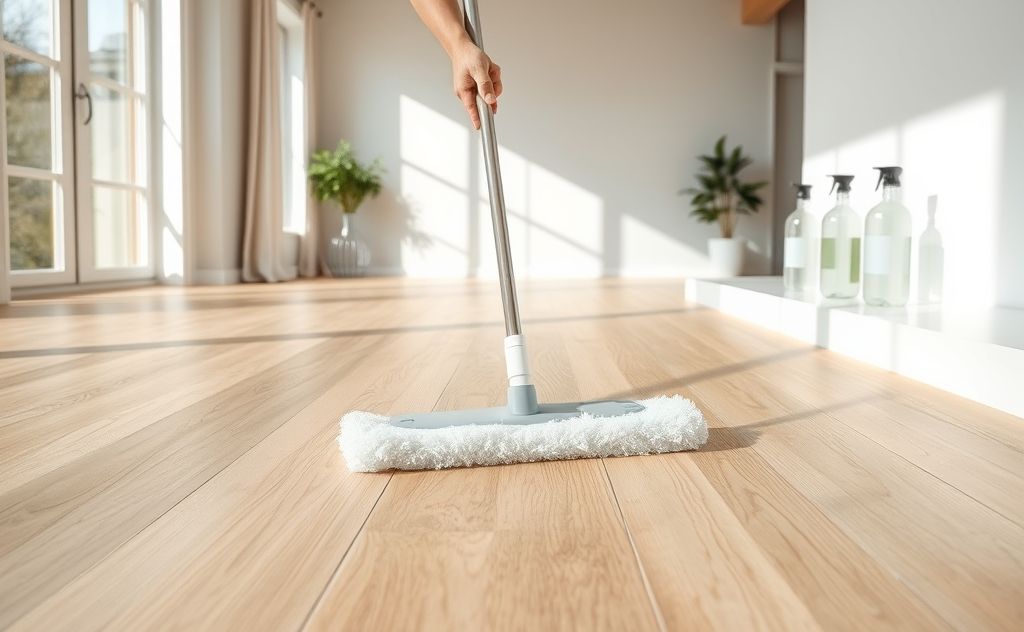 Steps to clean luxury vinyl plank flooring