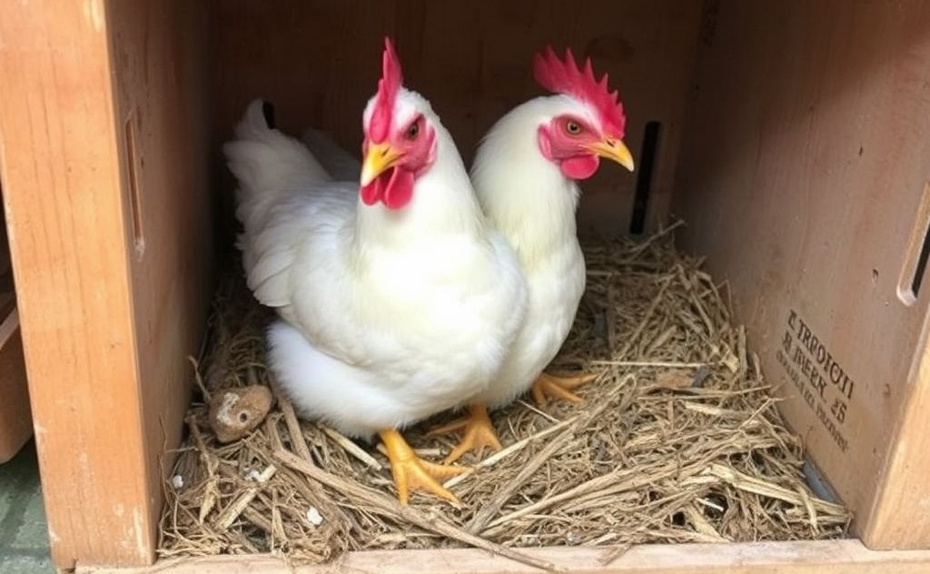 Stop chickens pooping in nesting boxes now