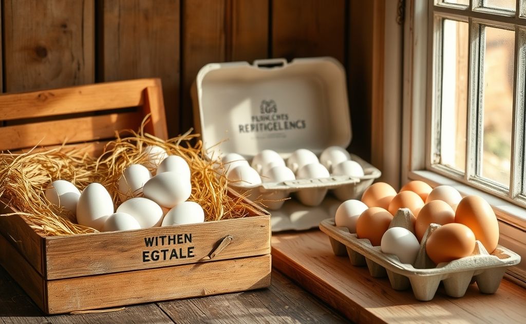 Storage methods for fresh chicken eggs