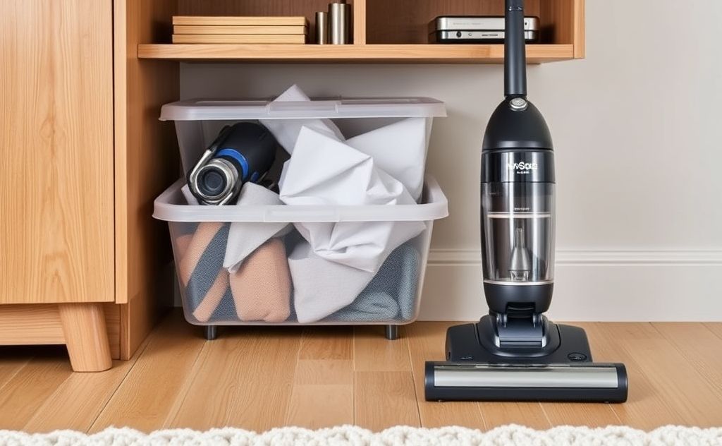 Storage solutions for your vacuum cleaner at home