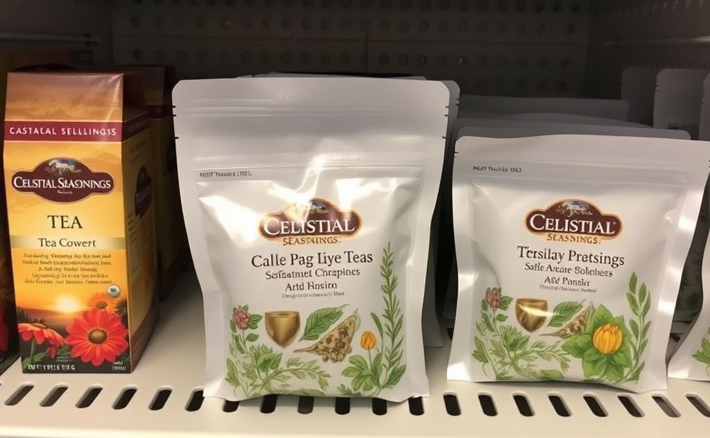 Store Celestial Seasonings tea bags in a cool place