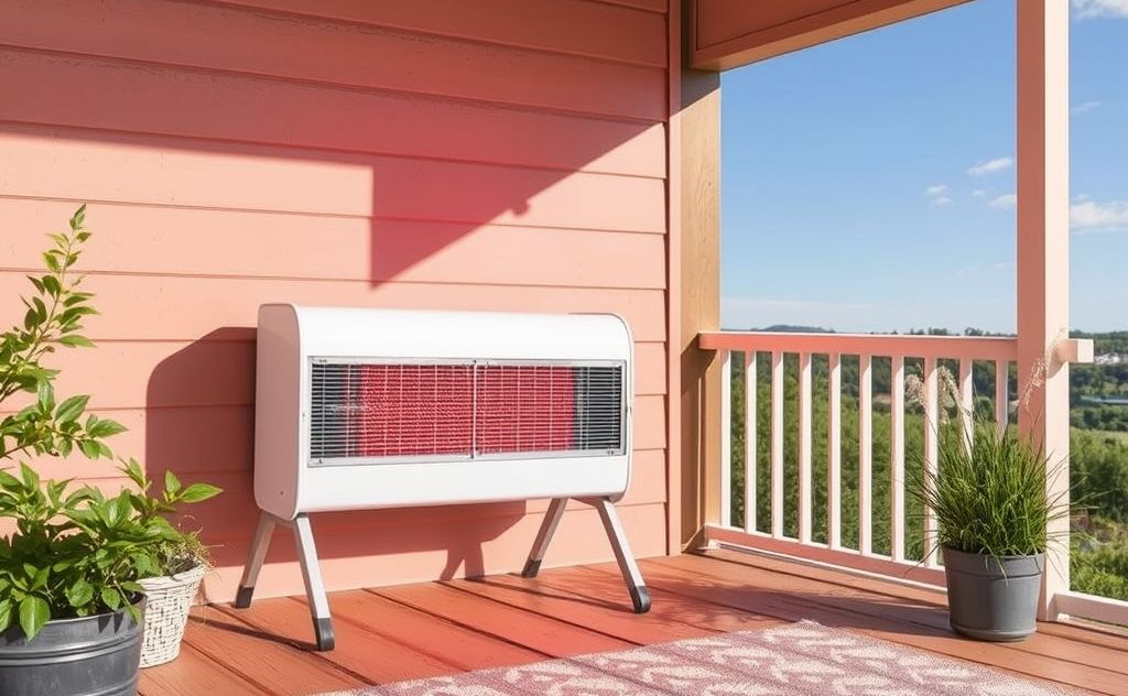 Store infrared heater safely during summer months