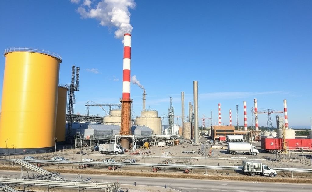 Strategic temperature balancing in industrial zones