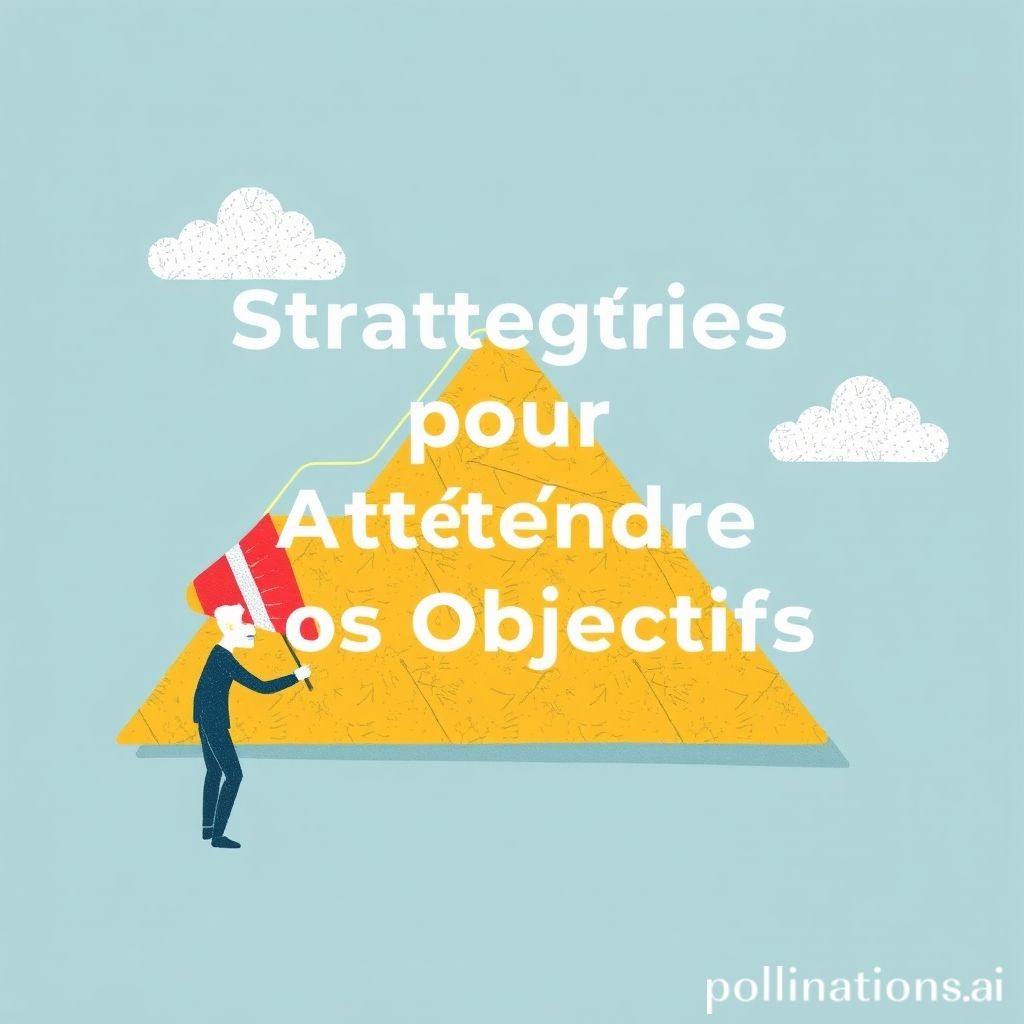 Stratégies pour Atteindre Vos Objectifs