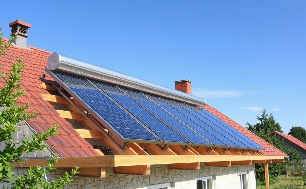 Structural safety for solar heater installation