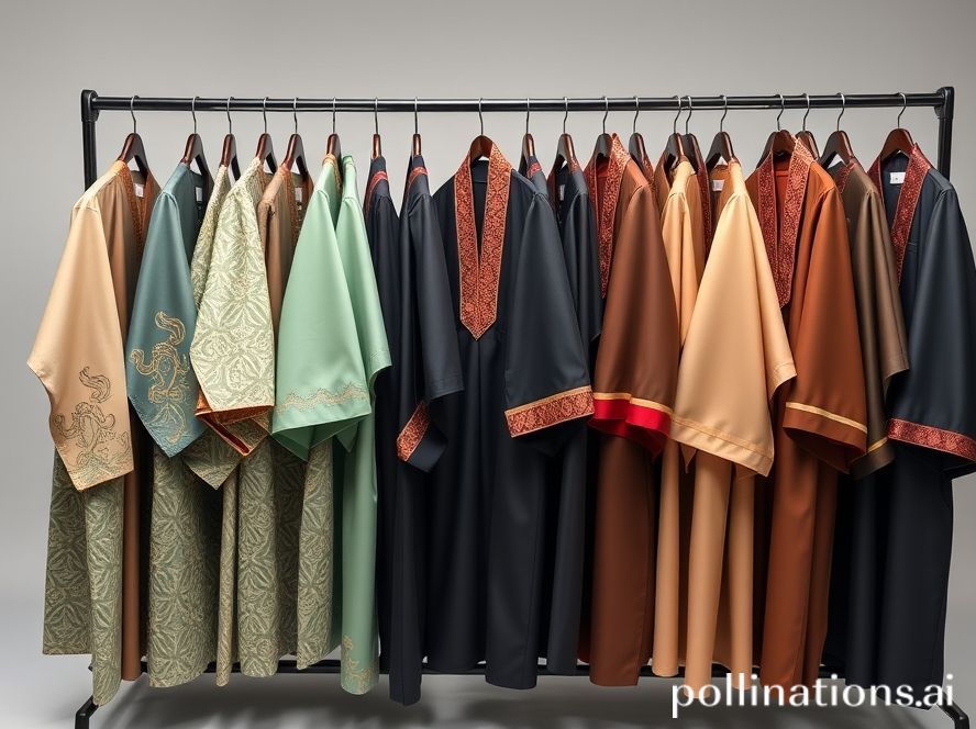 Ilustrasi koleksi baju adat & toga