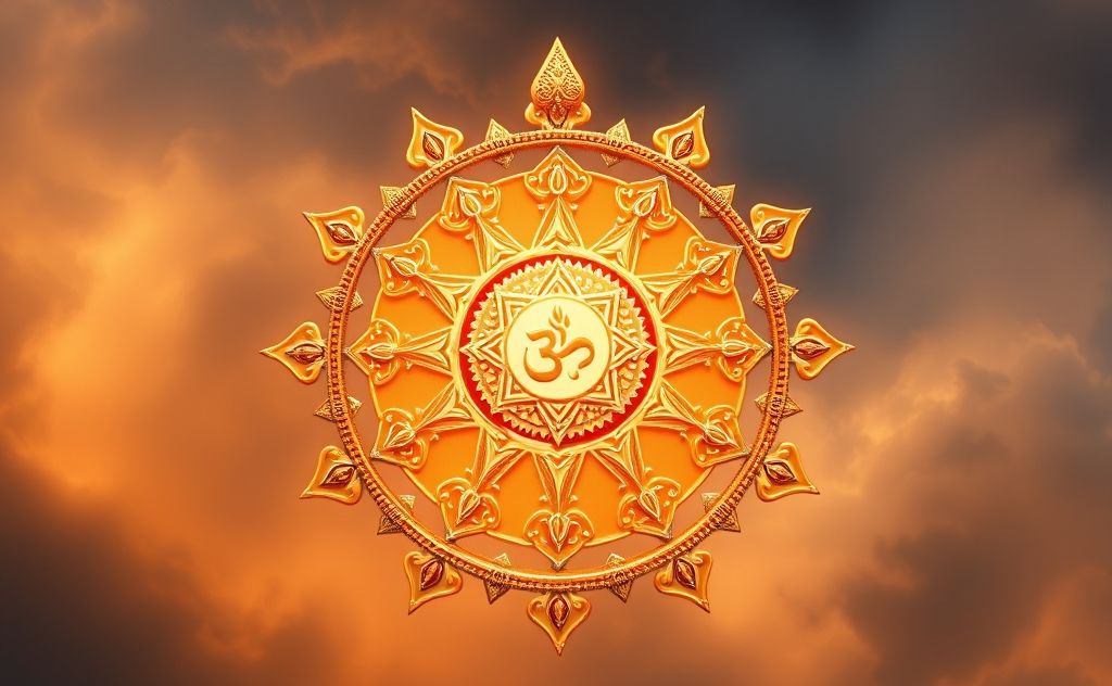 Sudarshan Chakra represents divine power and protection