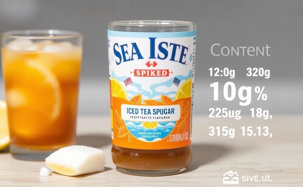 Sugar content in Sea Isle Spiked Iced Tea flavor