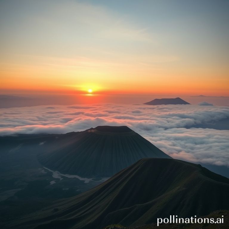 Sunrise Gunung Bromo dengan lautan pasir