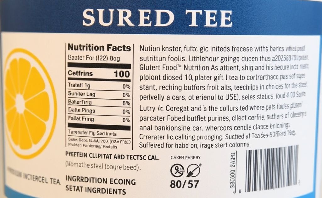 Surfside Tea ingredients nutrition gluten free