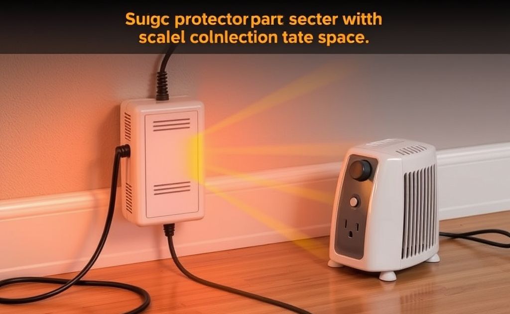 Surge protector safety with space heater use