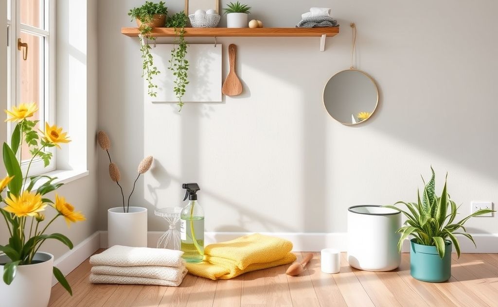 Sustainable cleaning tips for a tidy home.