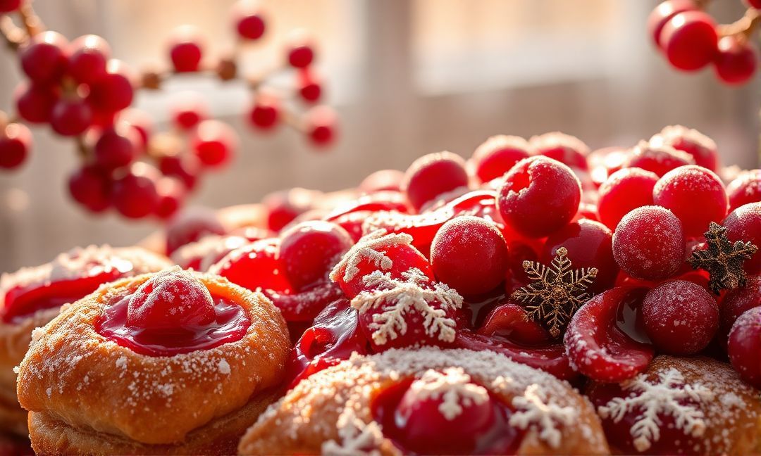 Sweet recipes with cranberry juice