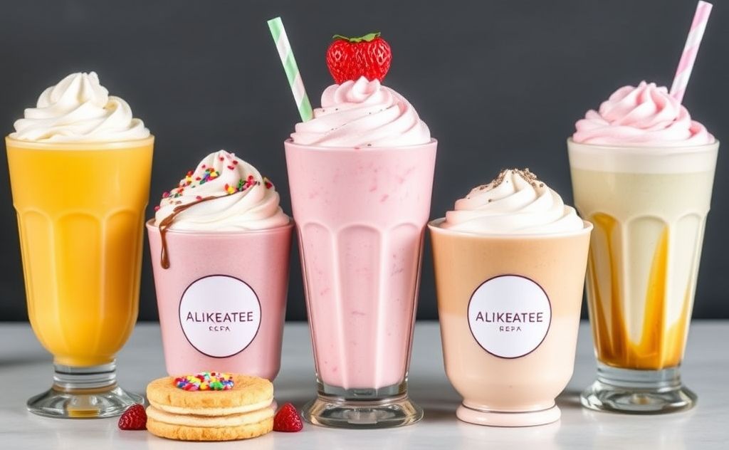 Sweet treats pair well with milkshake flavors