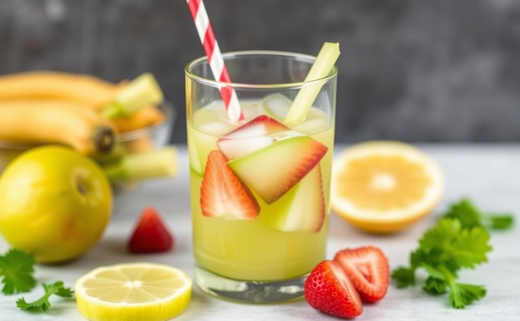 Sweeten celery juice with fresh fruits
