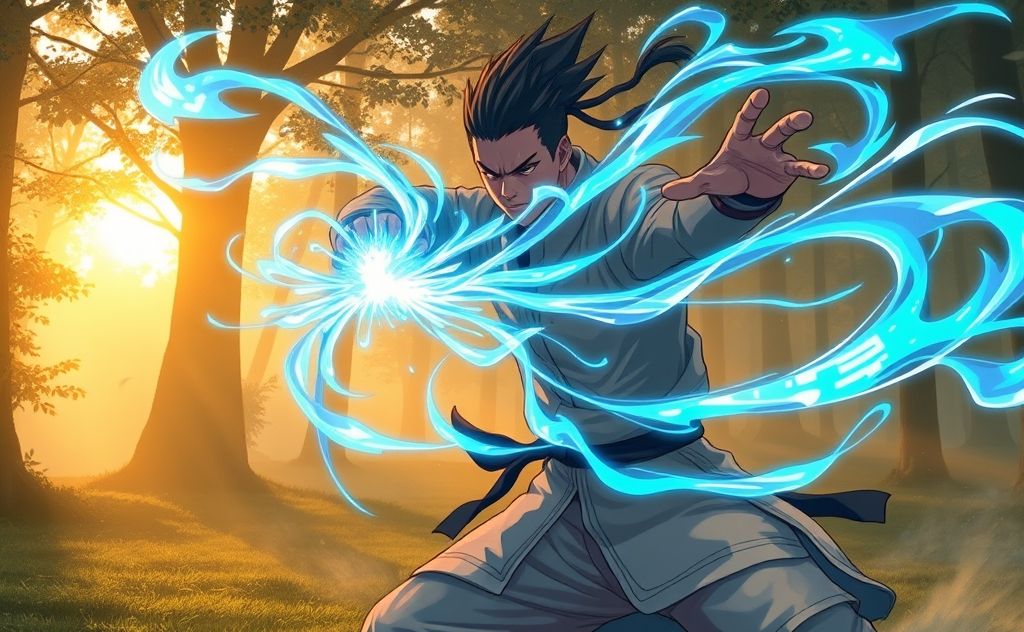Taijutsu techniques powered by chakra energy