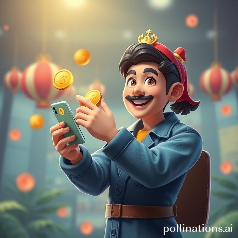 Tampilan kasir digital e-wallet untuk top up