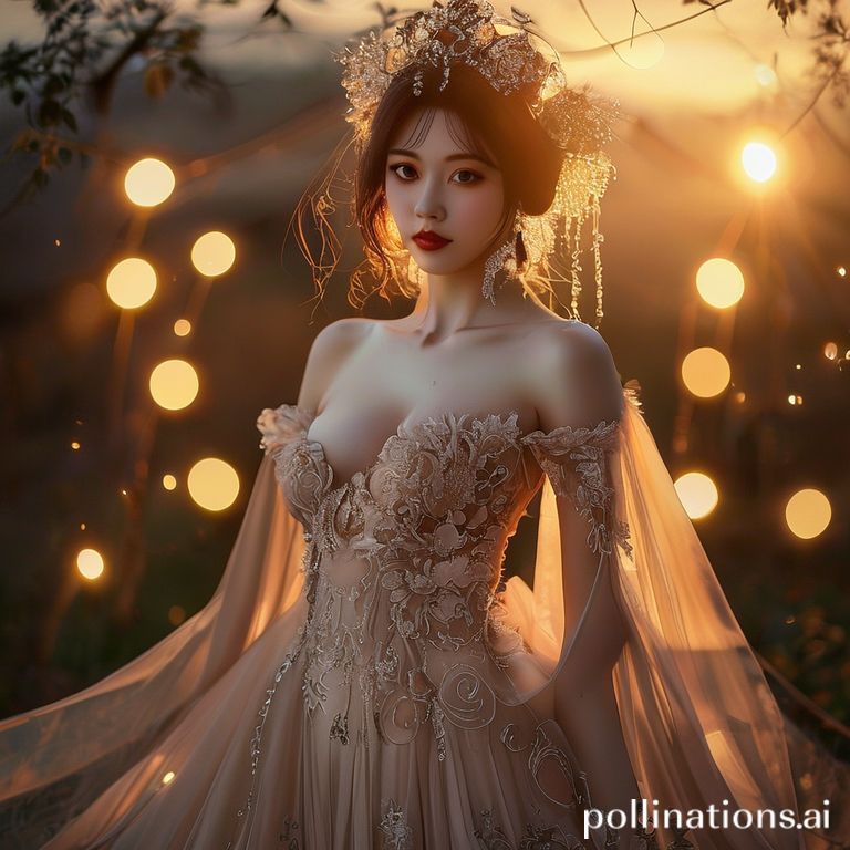 秀人唐安琪高清写真集：灯光下的礼服倩影，惊艳到骨子里！