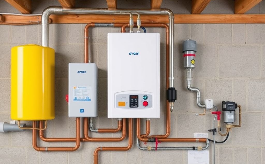 Tankless water heater components and function